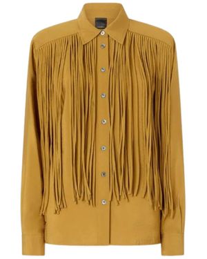 Pinko Viscose Polyamide Shirt - Metallic