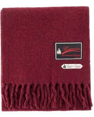 Lanvin Fluffy Smash With Label Scarf - Red
