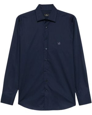 Etro Shirt Roma Logo - Blue