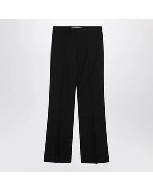 Valentino Wool-Blend Pants - Black