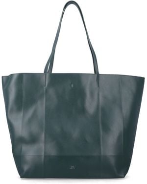 TOTEME Roam Leather Tote - Blue