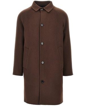 Paltò Paltó Marcello Double Single-Breasted Coat - Brown