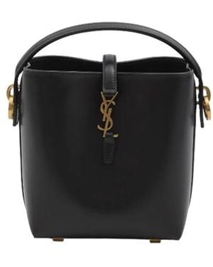 Saint Laurent Le 37 Mini Bucket Bag - Black