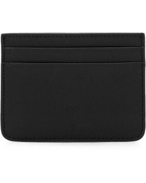 Ami Paris Leather Card Holder - Black
