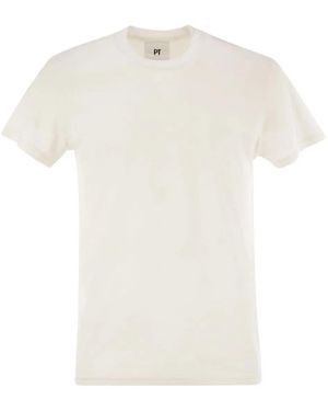PT01 Silk And Cotton T-Shirt - White