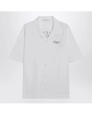 Givenchy Poplin Shirt With Logo Print - White
