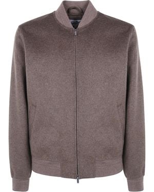 MC2 Saint Barth "Camden" Wool Bomber Jacket - Brown