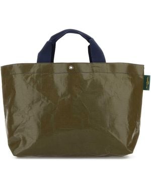 Herve Chapelier Army Polyethylene 2012Pp Shopping Bag - Green