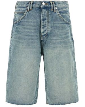 Purple Denim Long Short Vintage - Blue