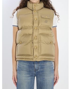 Celine Triomphe Padded Vest - Natural
