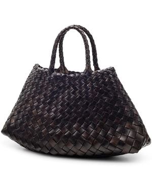 Dragon Diffusion Dark Santa Croce Small Shoulder Bag - Black