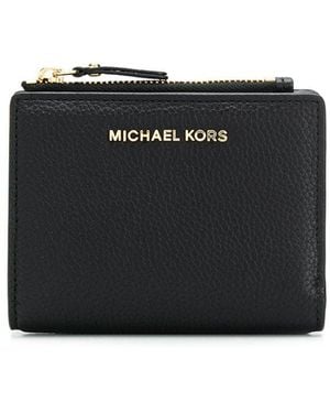 MICHAEL Michael Kors Snap Wallet With Zip - Black
