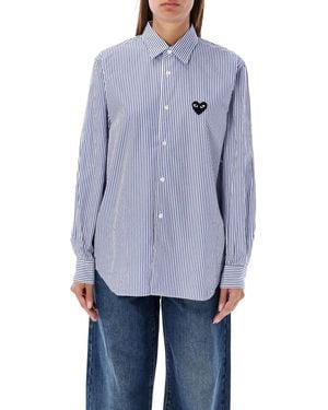 COMME DES GARÇONS PLAY Heart Stripes - Blue