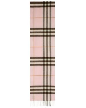 Burberry Embroidered Cashmere Scarf - White