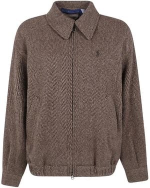 Polo Ralph Lauren Woven Bomber Coat - Brown