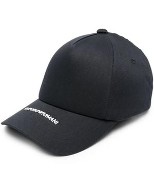 Emporio Armani Logo Baseball Cap - Blue