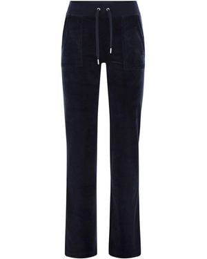Juicy Couture Cotton Velvet Pants - Blue