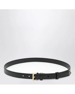 Prada Belt With Appliqué - Black