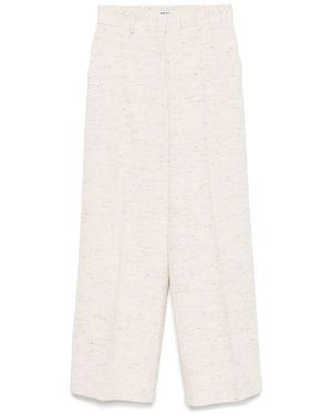 MSGM Mélange Trousers - White