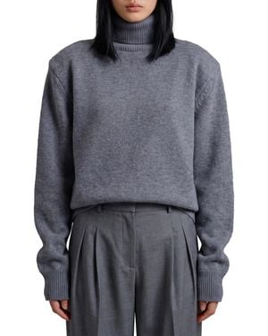 Frankie Shop Gala Dark Turtleneck - Grey
