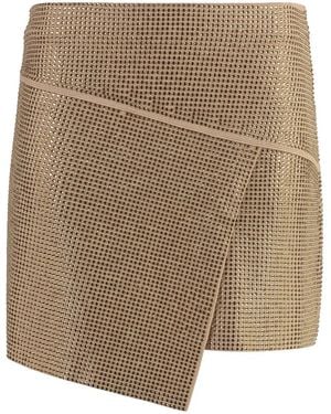 ANDREADAMO Andreadamo Asymmetric Miniskirt - Brown