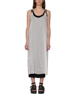 Ame Cotton Long Dress - Gray