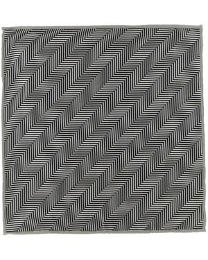 Brunello Cucinelli Chevron Pocket Clutch - Grey