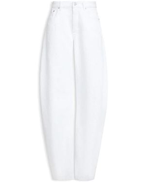 Alaïa Alaia Rounded Denim Pants - White