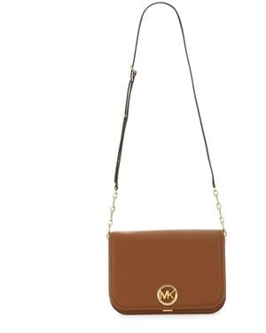 MICHAEL Michael Kors Delancey Medium Messenger Bag - White