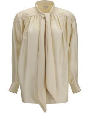 Bottega Veneta Silk Twill Shirt - White