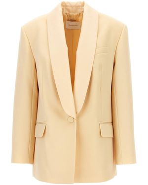 Zimmermann 'Illustration Shawl Tux Jacket' Blazer - Natural