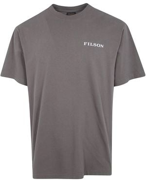 Filson Short Sleeves "Scenic Graphic" T-Shirt - Gray