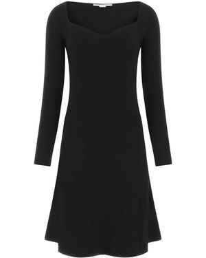 【関税&送料込】Stella Mccartney Black Viscose Blend Dress Stella McCartney Viscose Dress in Black | Lyst