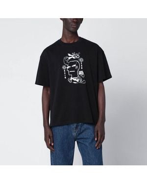 Brain Dead Tshirt With Logo Print - Black