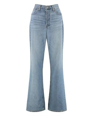RE/DONE Wide-Leg Jeans - Blue