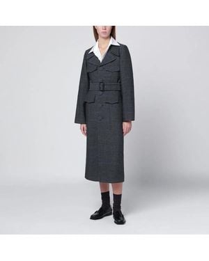 NAMACHEKO Wool Coat With Belt - Black