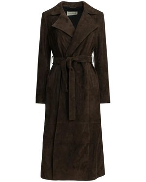 Nour Hammour "Winona" Leather Coat - Black