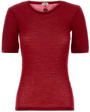 Versace Wool T-Shirt - Red