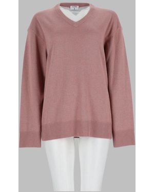 Filippa K Wool-Viscose-Cashmere Knit Jumper For - Pink