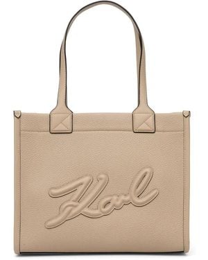 KARL LAGERFELD K/Skuare Tote Bag - Natural