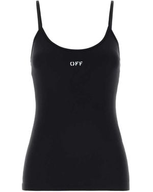 Off-White c/o Virgil Abloh Off Off Stamp Sleek Tank Top - Black