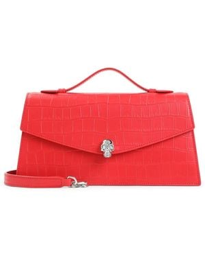 McQueen Skull Top Handle - Red