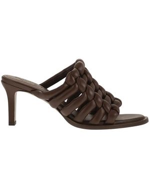 Tod's Nappa Leather Clogs - Brown