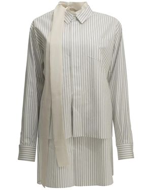 Sacai Short Shirtdress - Gray