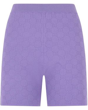 Gucci Viscose Shorts - Purple