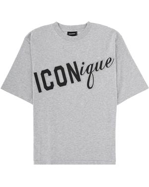 DSquared² T-Shirt Con Stampa - Gray