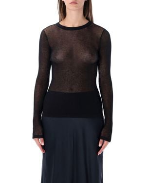 Anine Bing Tiana Ls Top - Black