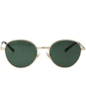 Polo Ralph Lauren Semi-Shiny Pale Metal Sunglasses - Green