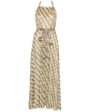 Siyu Ars Tie Belt Maxi - Metallic