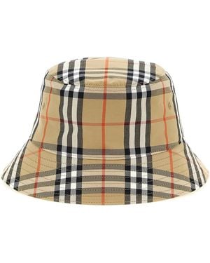 Burberry Bucket Hat Check - Natural